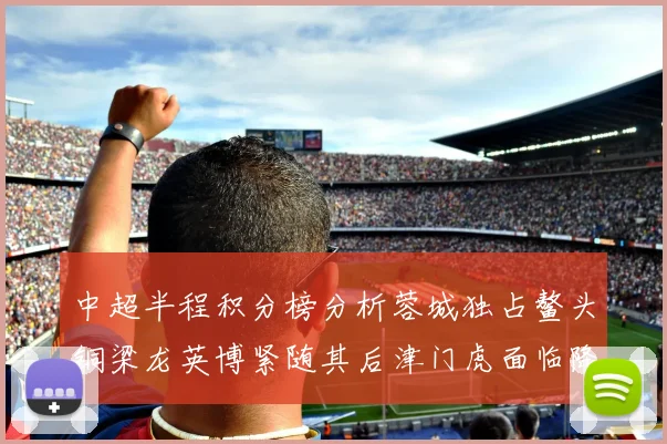 中超半程积分榜分析蓉城独占鳌头铜梁龙英博紧随其后津门虎面临降级危机
